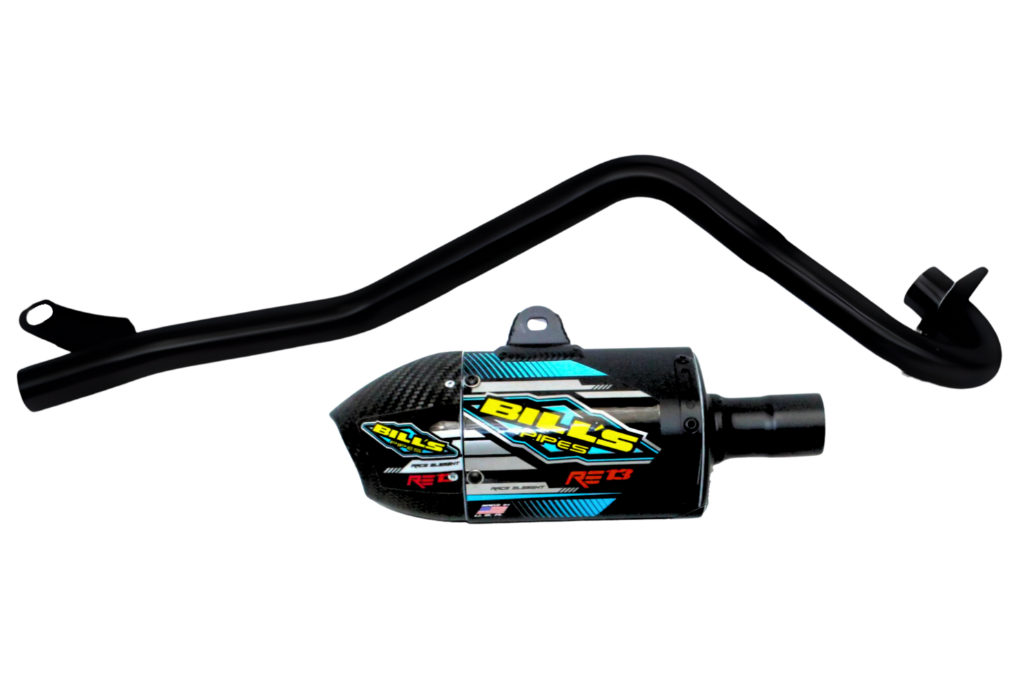 RE-13 KLX 110 2016-2025 Full System - Black Out