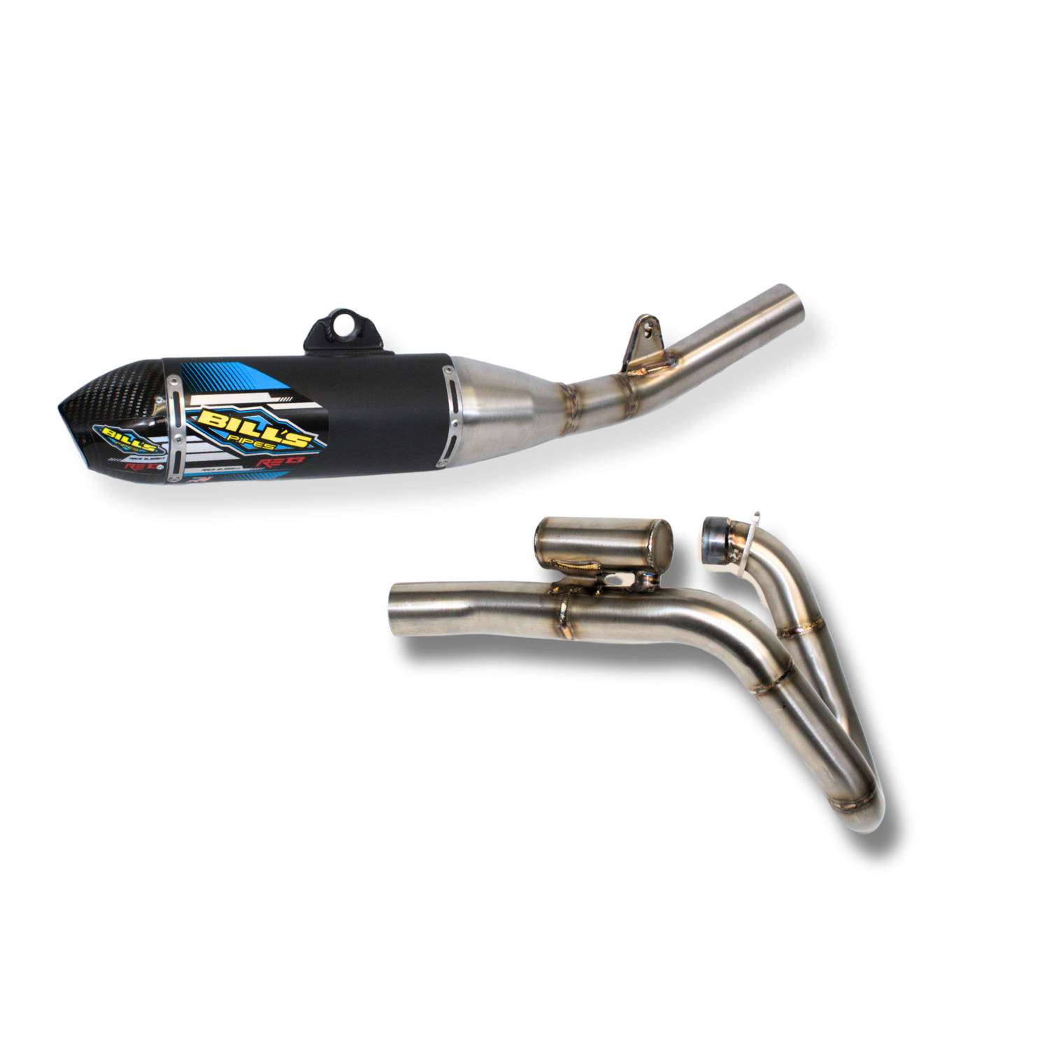 RE-13 Kawasaki KX 450F 2019-2023 Full System - Black Out Muffler