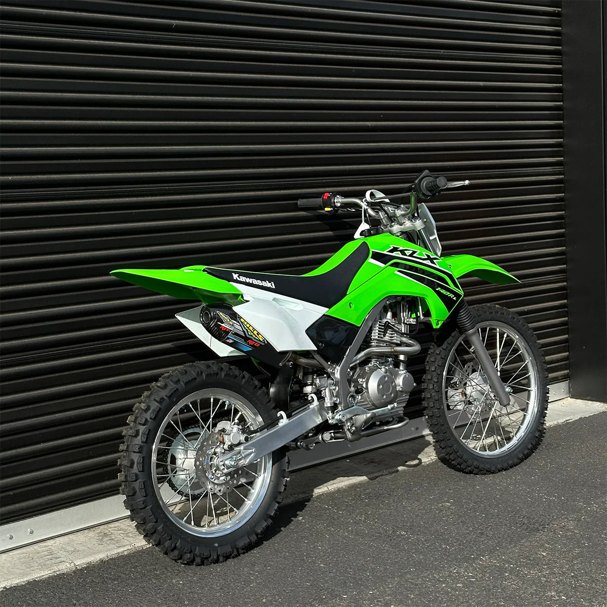 RE-13 Kawasaki KLX 140 2008-2020 Full System - Black Out Muffler Only