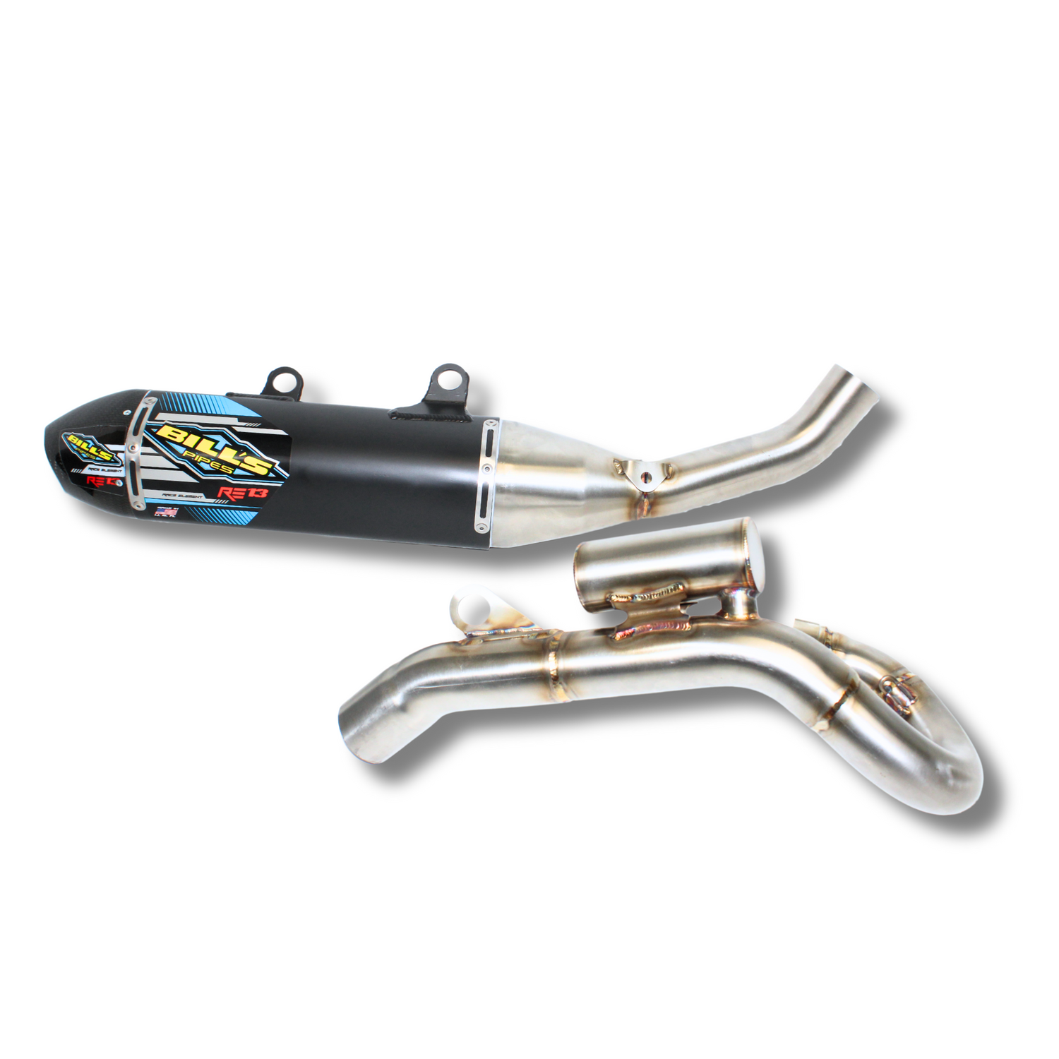 RE-13 Gas Gas MC 450F 2024-2025 Full System - Black Out Muffler