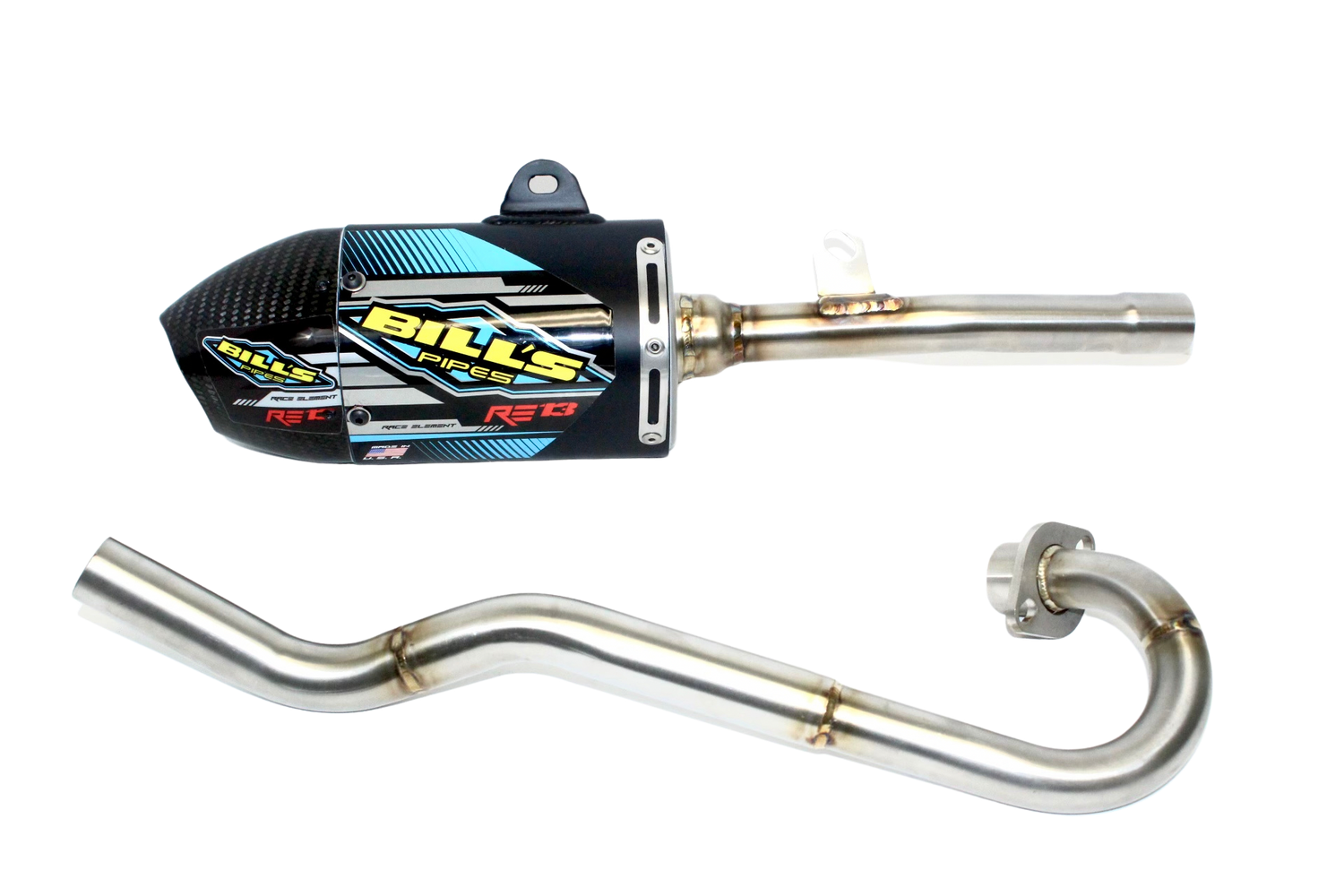 RE-13 CRF 125 2019-2025 Full System - Black Out Muffler