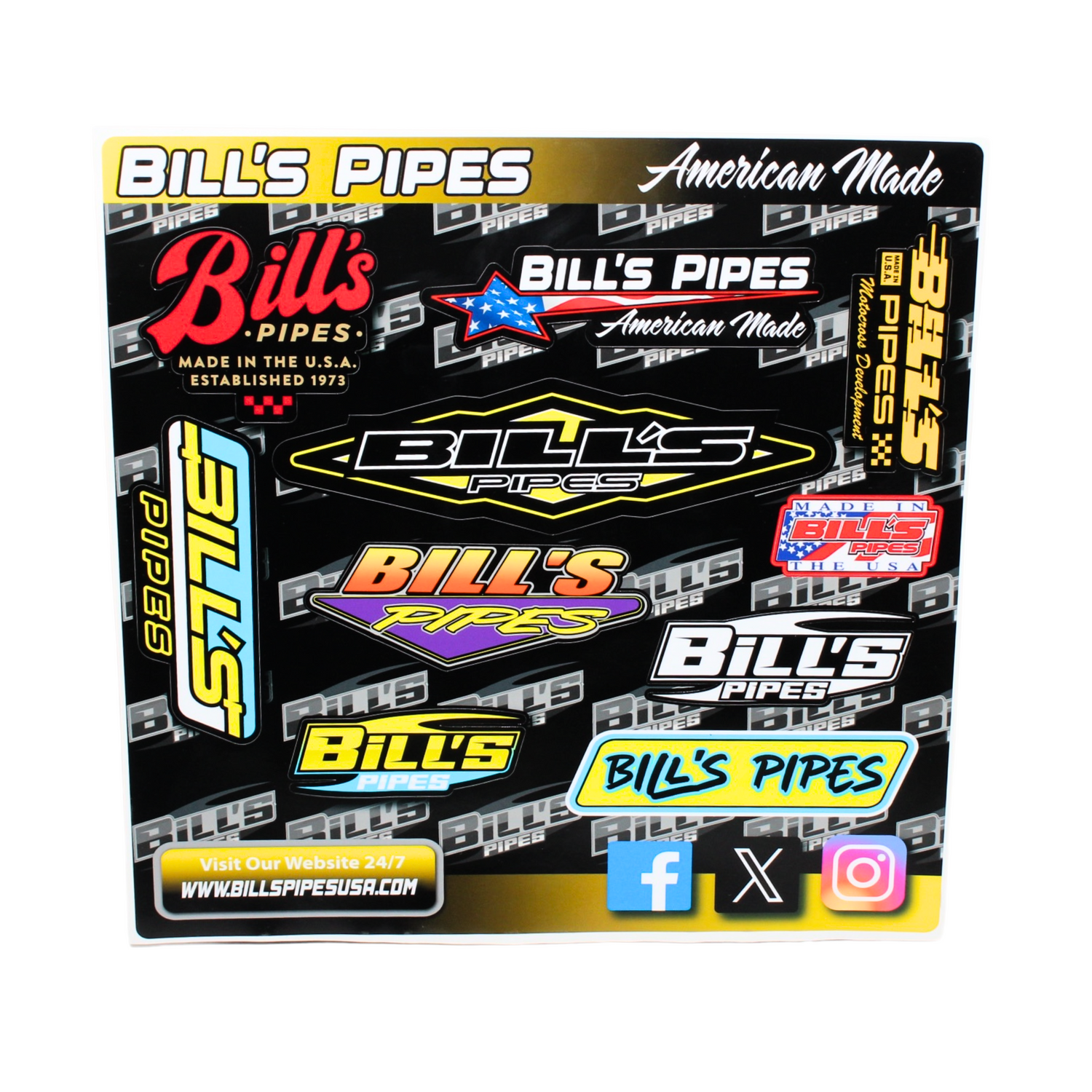 Bill's Pipes Sticker Sheet