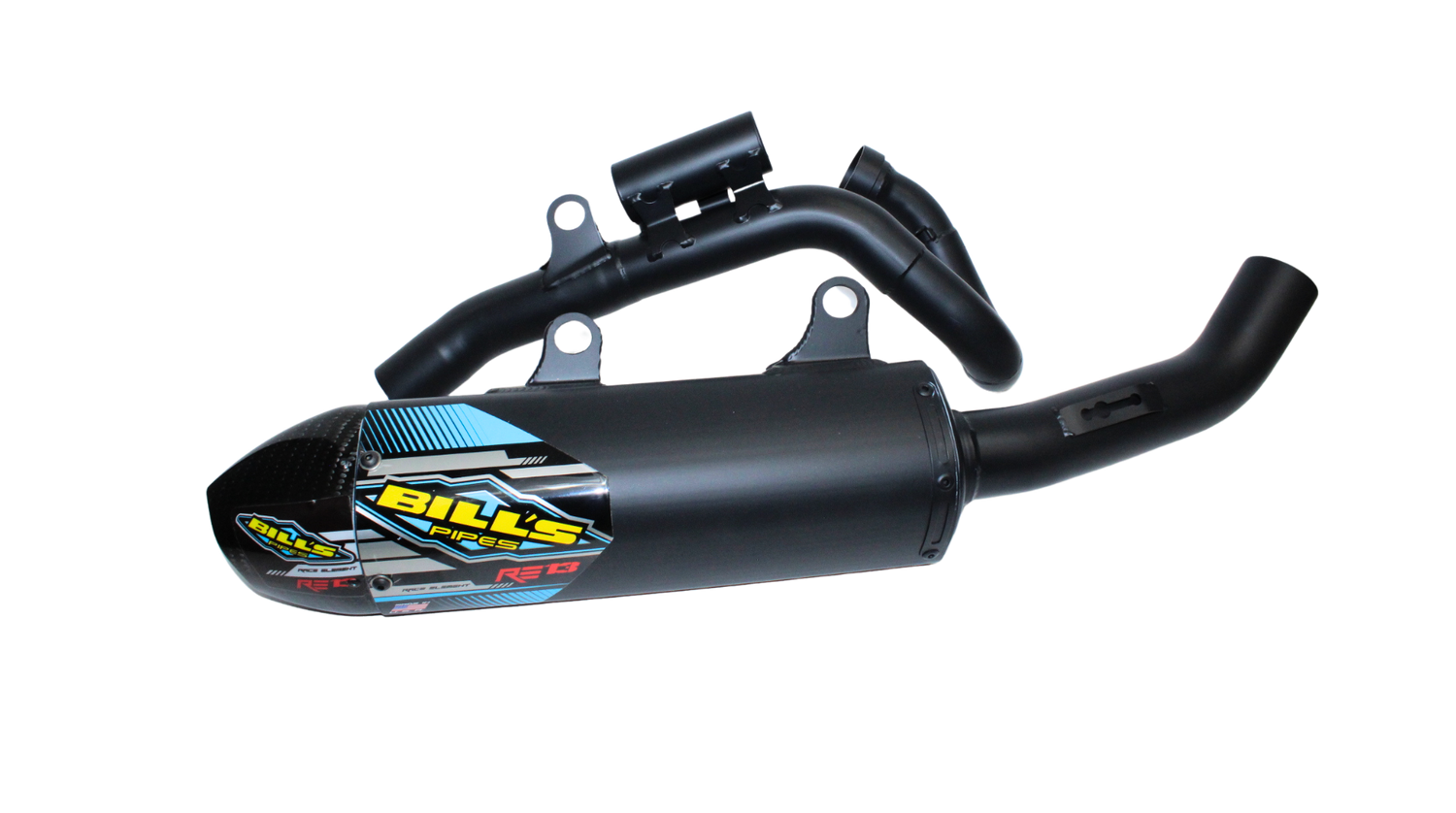 RE-13 Kawasaki KX 450F 2012-2015 Full System - Black Out