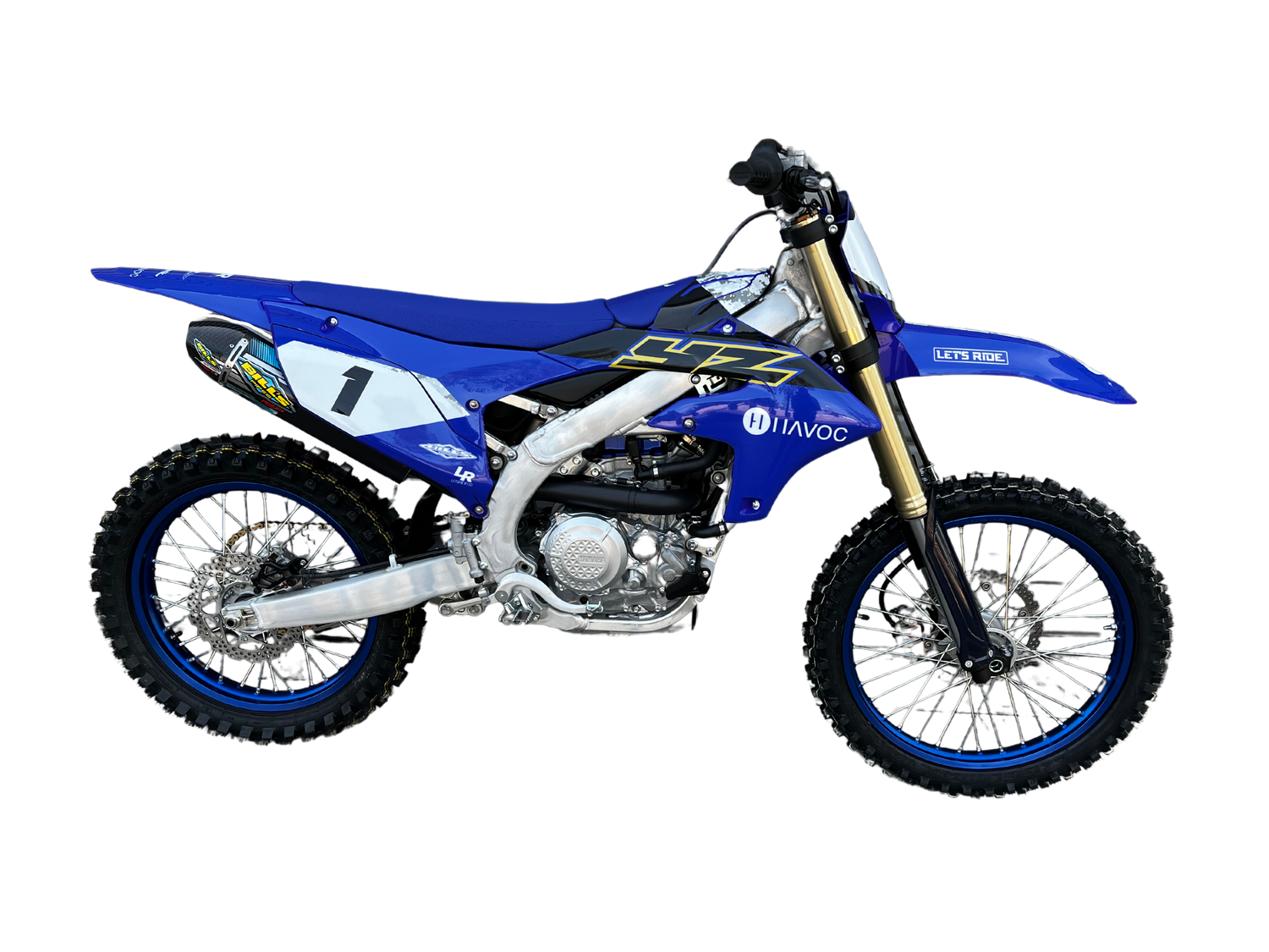 RE-13 Yamaha YZ 450F 2023-2024 Full System - Black Out